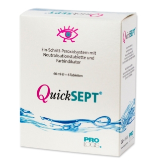 QuickSEPT Reisepack frei von Konservierungsstoffen und nach 1 Stunde fertig - Ersatz für Concare Sept Aktiv Minikit
